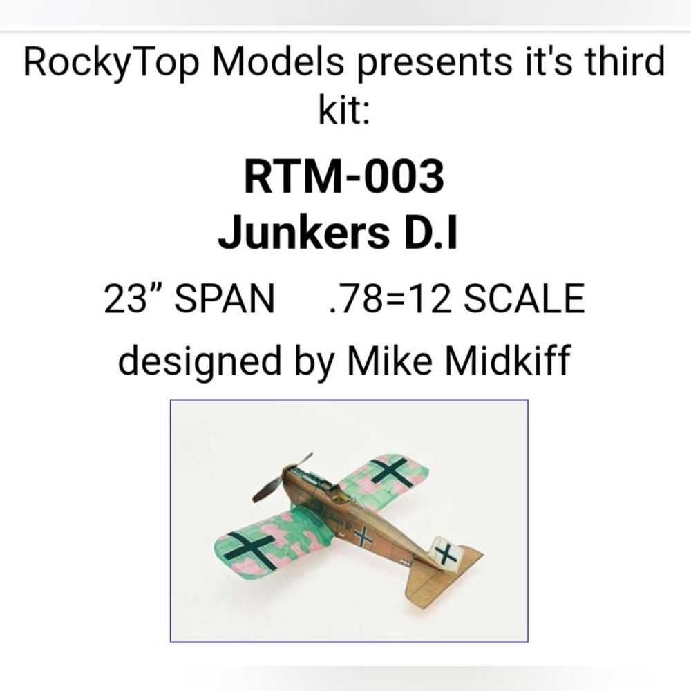 Rocky Top Model Airplane Kit NIB - Picture 2 of 7